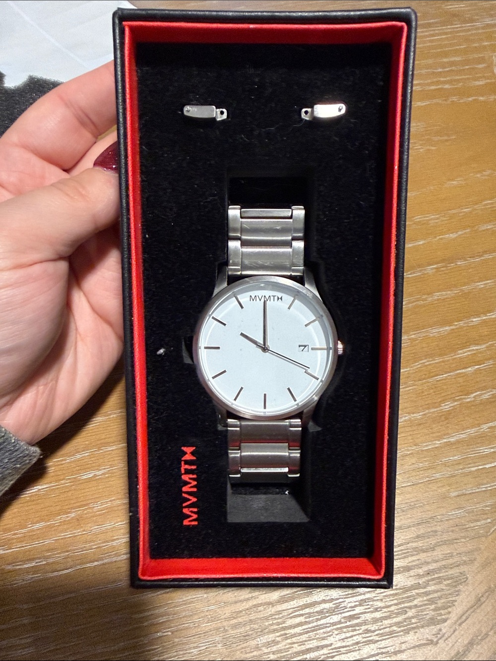 MVMT Men's Silver Stainless Steel Minimalist Watch - Silver Dial